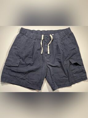 Tommy Bahama Men’s Cargo Shorts Relax Cotton Navy Hawaiian Size 2XL Vacation